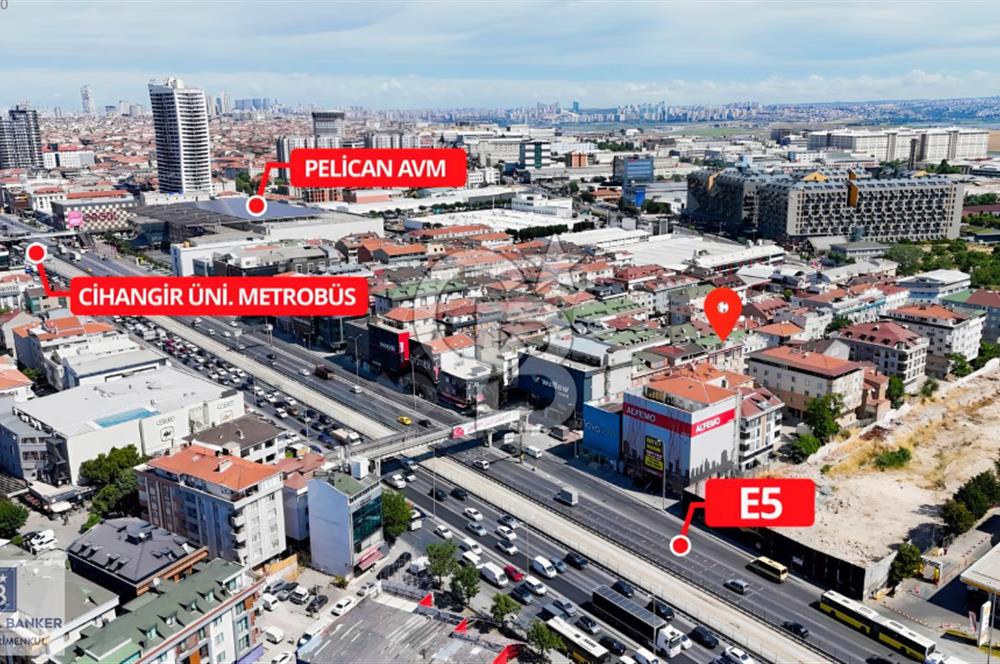 AVCILAR ÜNİVERSİTE MAH. E-5/METROBÜSE YAKIN 140 m² DEPOLU DÜKKAN