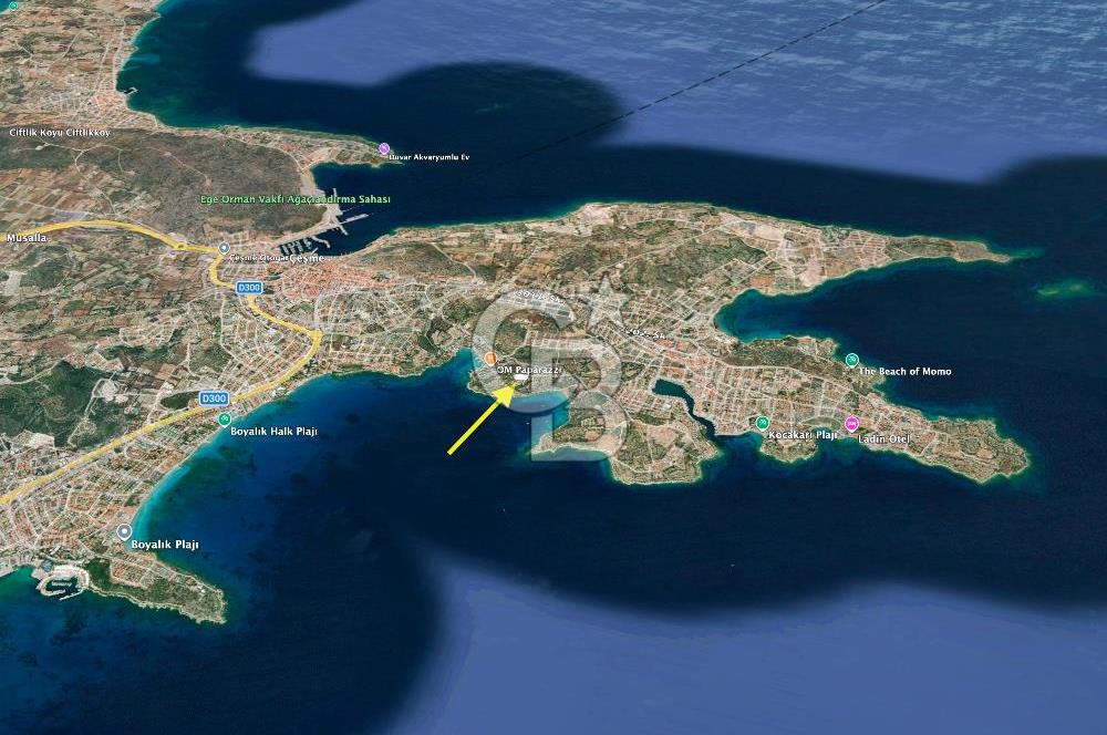 ÇEŞME'DE SATILIK 4600 M2 ARAZİ, DENİZE YÜRÜME MESAFESİNDE
