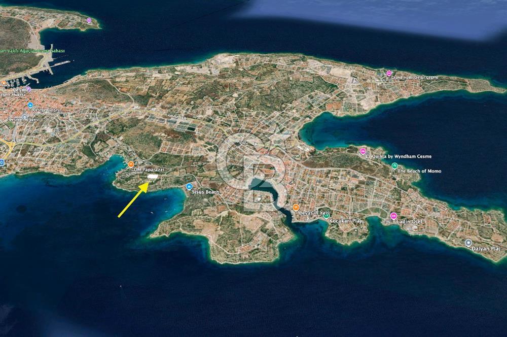 ÇEŞME'DE SATILIK 4600 M2 ARAZİ, DENİZE YÜRÜME MESAFESİNDE