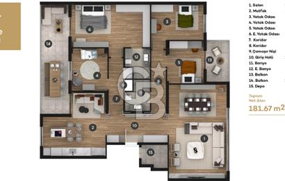 Prestijin ve Konforun Zirvesi Bulvar Beytepe’de Kiralık  4+1 Lüks Daire