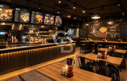 BOSTANLI ŞEHİTLER BULVARINDA DEVREN KİRALIK FAST FOOD CAFE