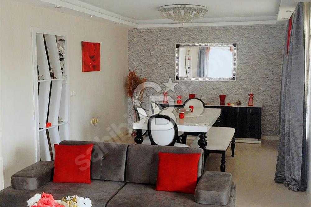 HAVUZLU BAĞ SİTESİNDE 2+1 175 M2 FULL EŞYALI KİRALIK DAİRE