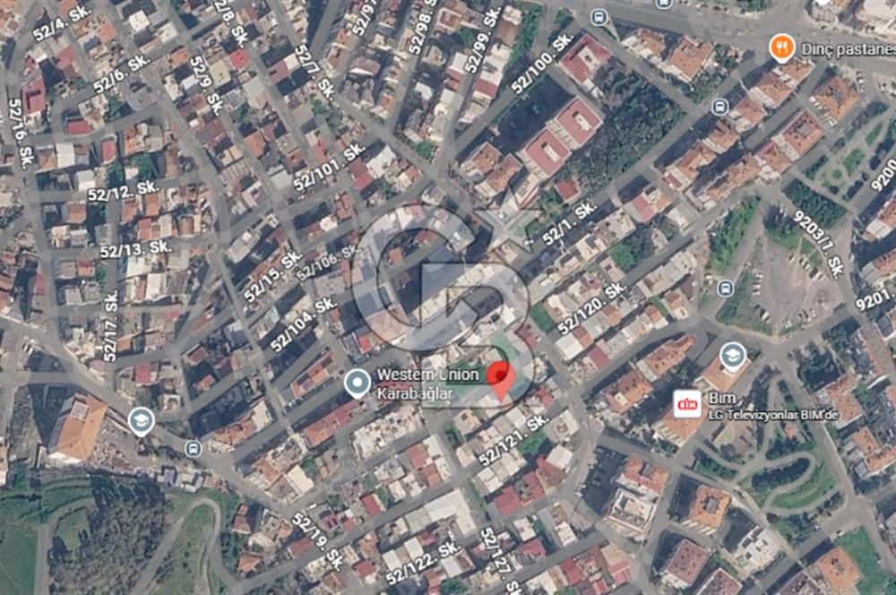 Karabağlar Maliyeciler Mah.15 Kat İmarlı 120m2 Satılık Arsa