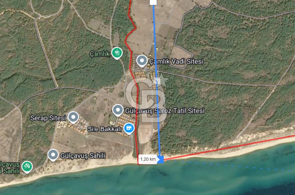 Denize yürüme mesafesinde Yeniyerler Mevkii Satılık 8755m2 Tarla