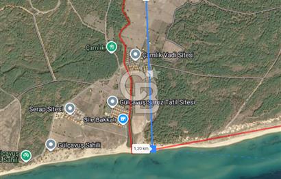 Denize yürüme mesafesinde Yeniyerler Mevkii Satılık 8755m2 Tarla