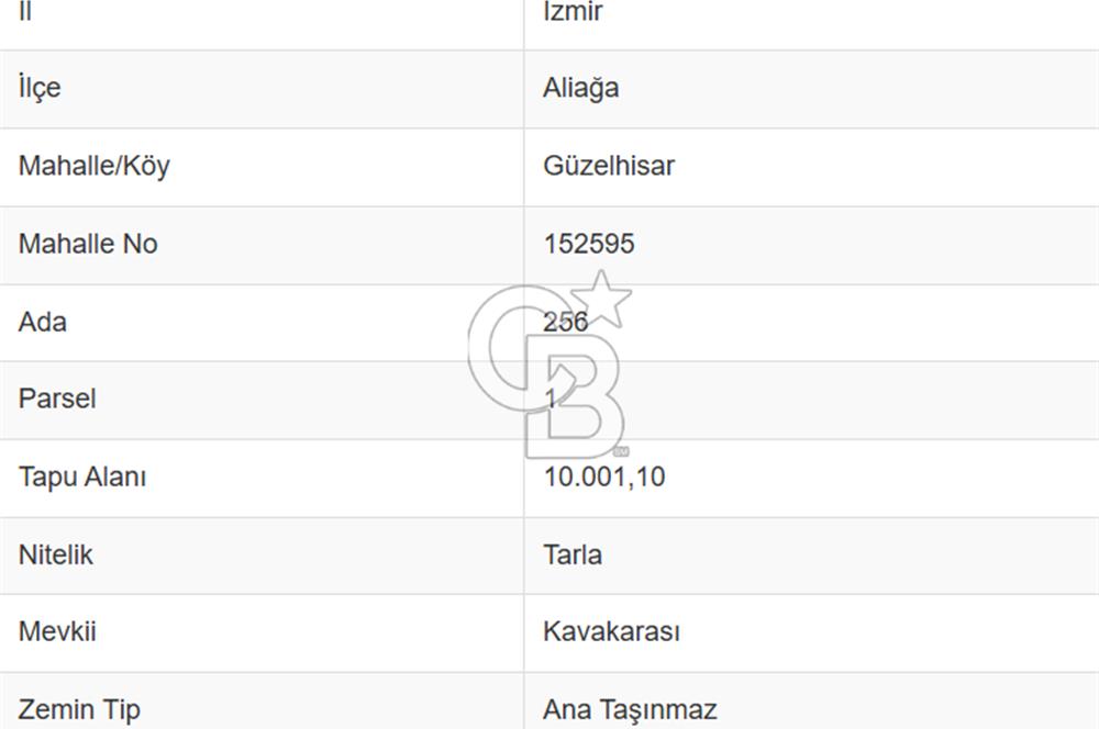 CB Odak'tan Güzelhisar'da Anayola cepheli 10 Dönüm Satılık Tarla