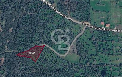 CB Odak'tan Karakuzu'da yola cepheli 4.530 m2 satılık tarla
