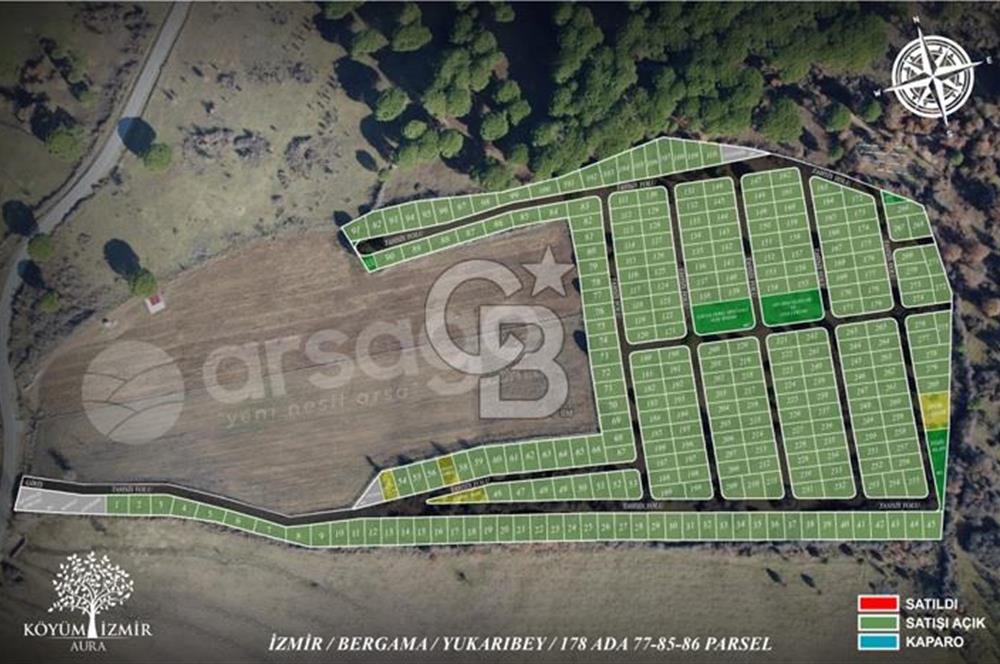 BERGAMA KOZAK YAYLASINDA 200 m2 SATILIK YAŞAM VE YATIRIM BAHÇESİ