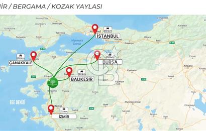 BERGAMA KOZAK YAYLASINDA 200 m2 SATILIK YAŞAM VE YATIRIM BAHÇESİ