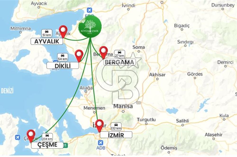 BERGAMA KOZAK YAYLASINDA 200 m2 SATILIK YAŞAM VE YATIRIM BAHÇESİ