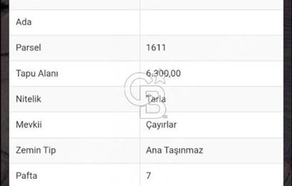 CB CLASS KARACABEY CANBAZ ANAYOLA CEPHE SATILIK TARLA