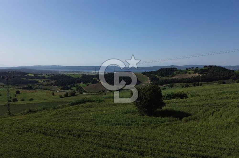 ÇANAKKALE KEMEL KÖYÜNDE DENİZ MANZARALI YATIRIMLIK TARLA
