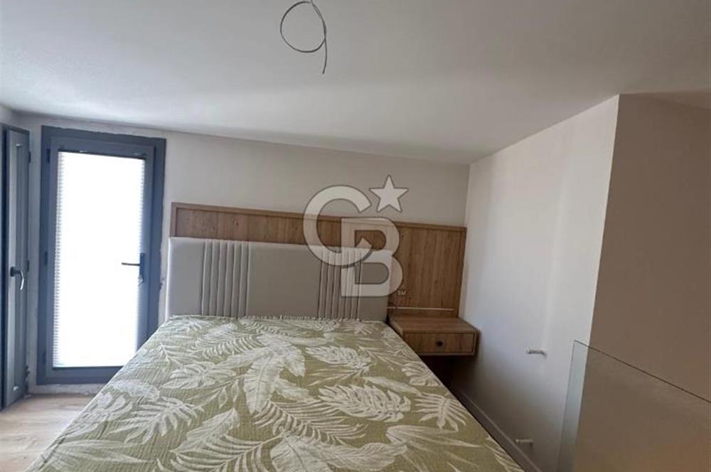 GÜZELBAHÇE'DE KİRALIK EŞYALI 1+1 TERASLI DUBLEKS DAİRE