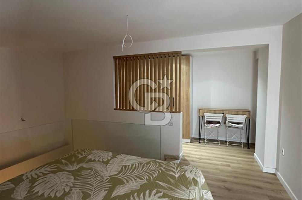 GÜZELBAHÇE'DE KİRALIK EŞYALI 1+1 TERASLI DUBLEKS DAİRE