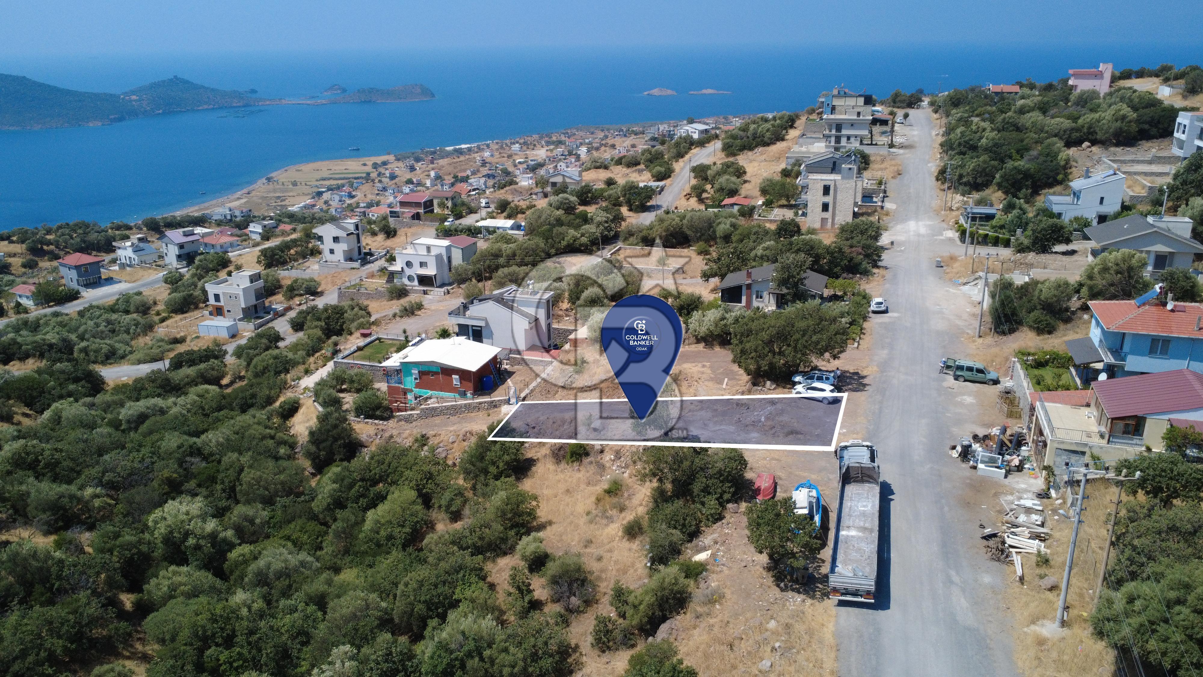 ÇANDARLI BİMEYKODA DENİZ VE ADALAR MANZARALI 429 m² İMARLI ARSA