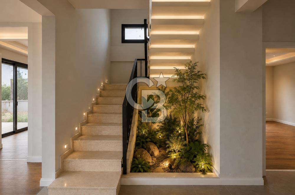 URLA ZEYTİNLER’DE DOĞA İÇİNDE 750 M² BAHÇELİ TAŞ VİLLA