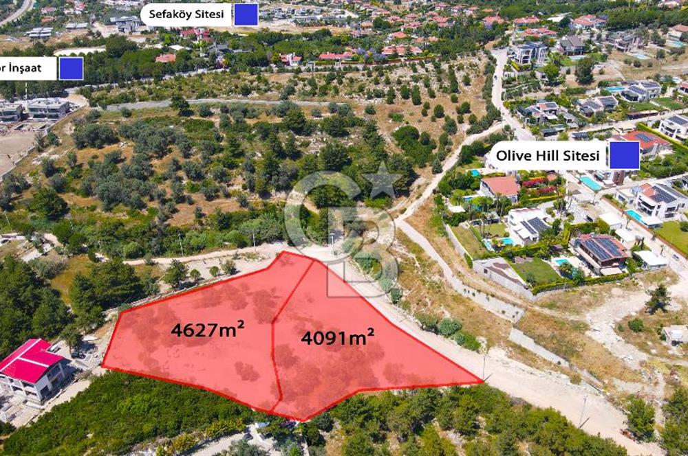Urla Kekliktepe'de İmarlı Villa Arsası Sefaköy Caddesinde