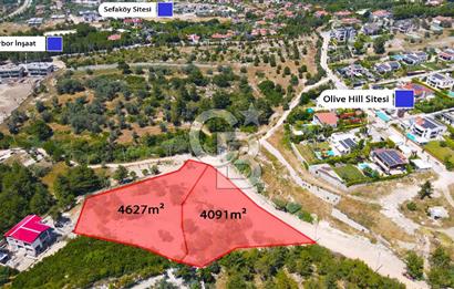 Urla Kekliktepe'de İmarlı Villa Arsası Sefaköy Caddesinde