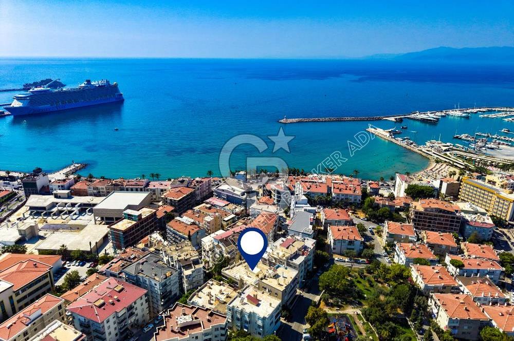 Kuşadası Merkezde | Denize, Çarşıya ve Marinaya Yürüme Mesafesinde 3+1