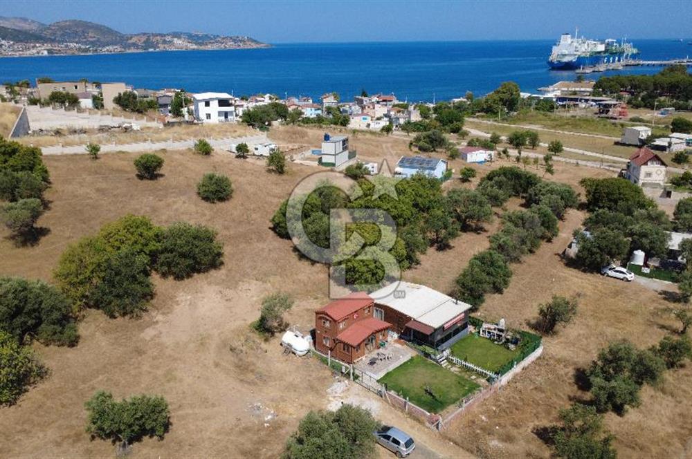 ALİAĞA ÇAKMAKLI KÖYÜ GİRİŞİNDE SATILIK ARSA