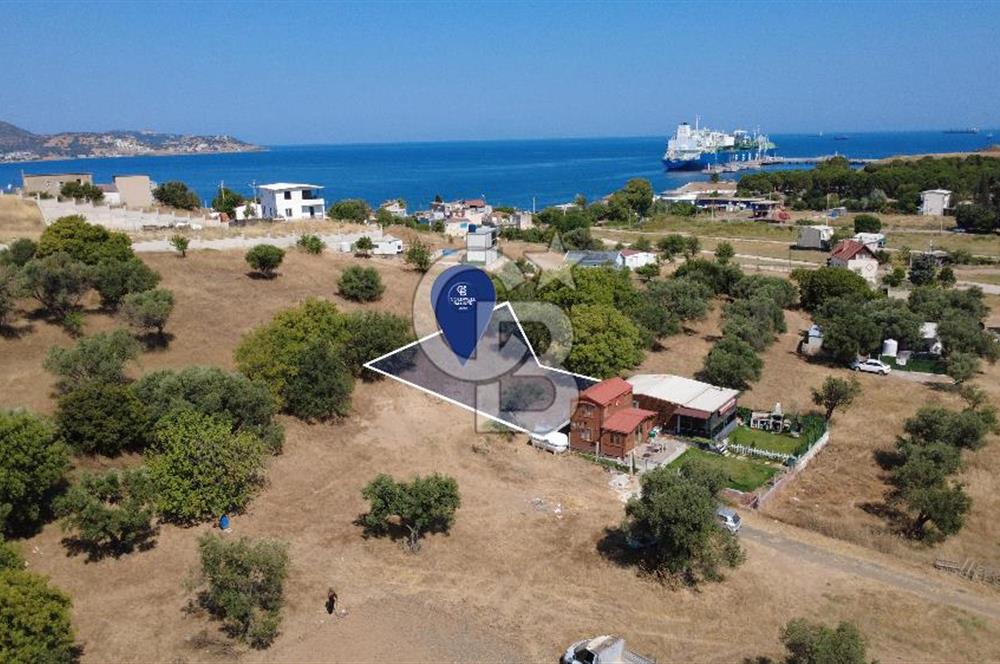 ALİAĞA ÇAKMAKLI KÖYÜ GİRİŞİNDE SATILIK ARSA