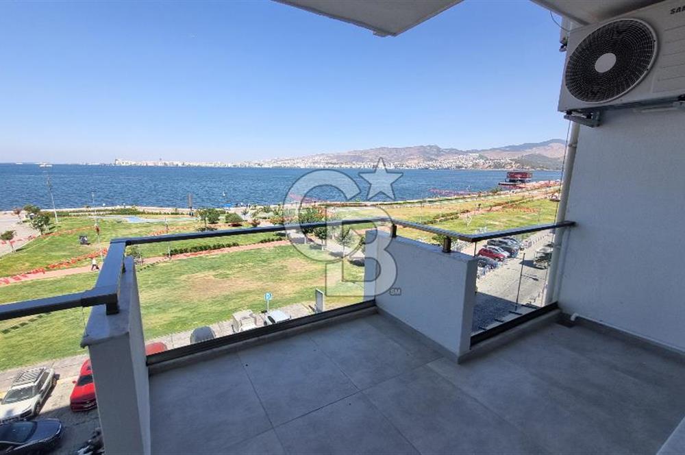 Alsancak Kordon'da Deniz Manzaralı, Tadilatlı 3+1 Kiralık Daire