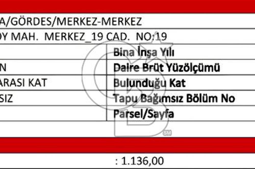 MANİSA GÖRDES YENİKÖY KAGIR EV VE ARSASI