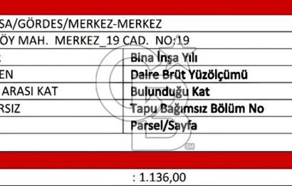 MANİSA GÖRDES YENİKÖY KAGIR EV VE ARSASI