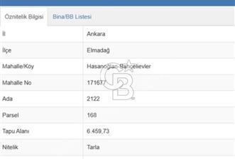 Elmadağ Hasanoğlan'da Yatırımlık Müstakil 6.459 m² Tarla - 1 - 370726