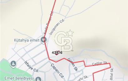 KÜTAHYA EMET’TE 3 KAT İMARLI ARSA