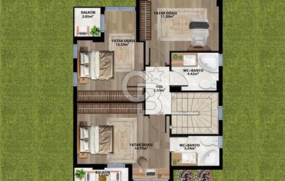 EVONADAN EMİRALEMDE MÜSTAKİL OTOPARK, BAHÇELİ SİTE İÇİ 3+1 VİLLA