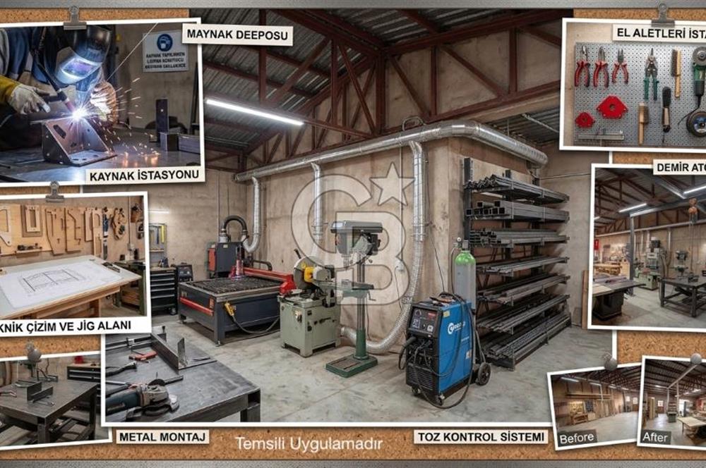 ÜRETIME, DEPOLAMAYA, İMALATA UYGUN SAMSUN YOLUNA 500M FABRIKA