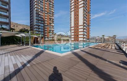 Karşıyaka 360 Sitesi nde 1+1 Eşyalı Kiralık Daire