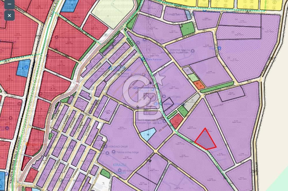 YALOVA KİRAZLI SANAYİ İMARLI SATILIK ARSA!.5267M2