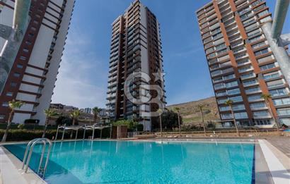 Karşıyaka 360 Sitesi nde 1+1 Eşyalı Kiralık Daire