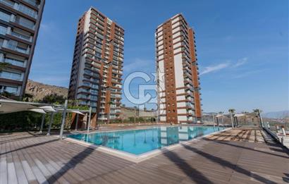 Karşıyaka 360 Sitesi nde 1+1 Eşyalı Kiralık Daire
