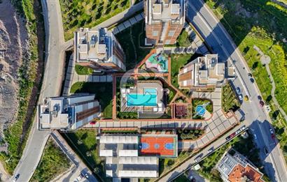 Karşıyaka 360 Sitesi nde 1+1 Eşyalı Kiralık Daire