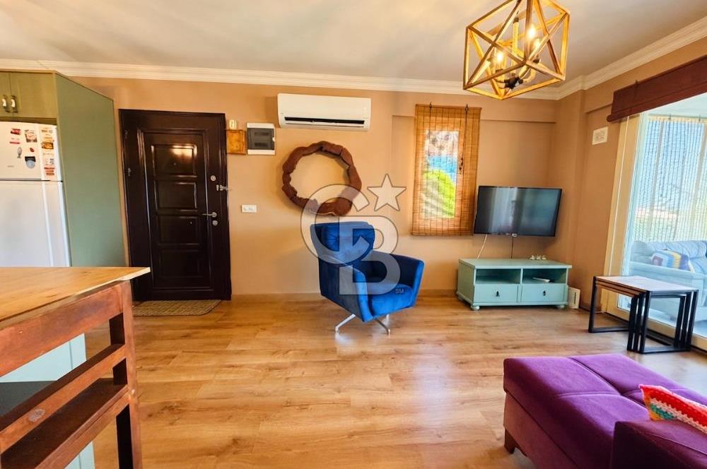 Bodrum Boğaziçi, Satılık, Eşyalı, 2+1 Geniş Bahçe Katı daire
