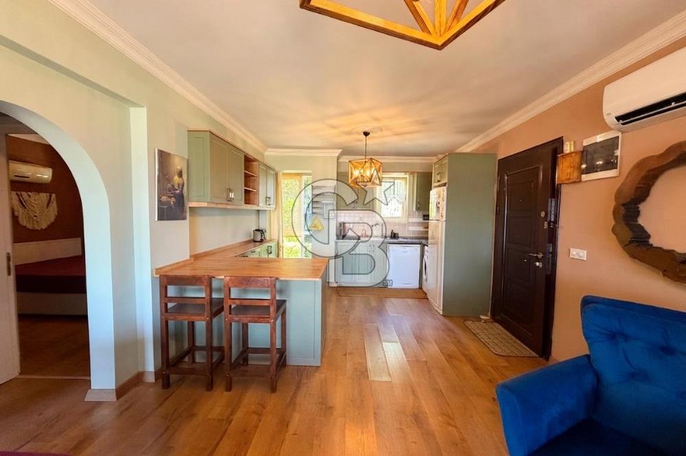 Bodrum Boğaziçi, Satılık, Eşyalı, 2+1 Geniş Bahçe Katı daire