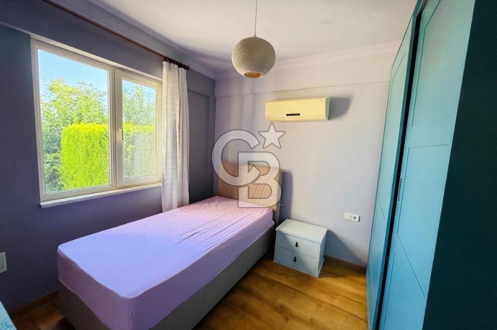 Bodrum Boğaziçi, Satılık, Eşyalı, 2+1 Geniş Bahçe Katı daire