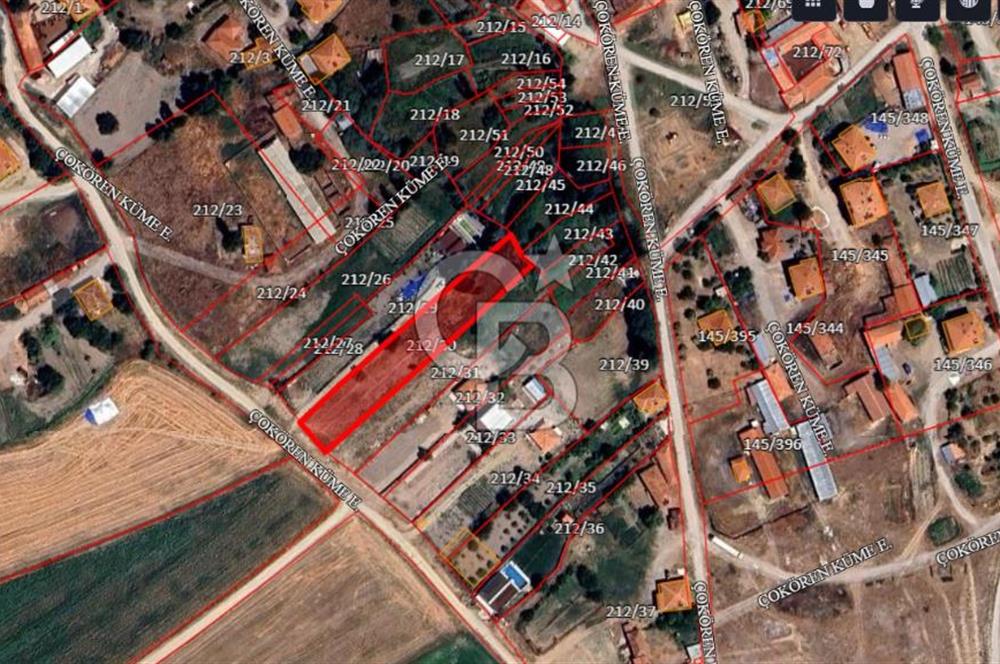 TEMELLİ ÇOKÖREN'DE KÖY İÇİ SATILIK 2334 m² SATILIK BAHÇE-TARLA