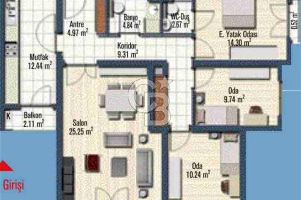 Mavişehir Soyak A Deniz Havuz Peyzaj Satılık 3+1 134 m² Daire