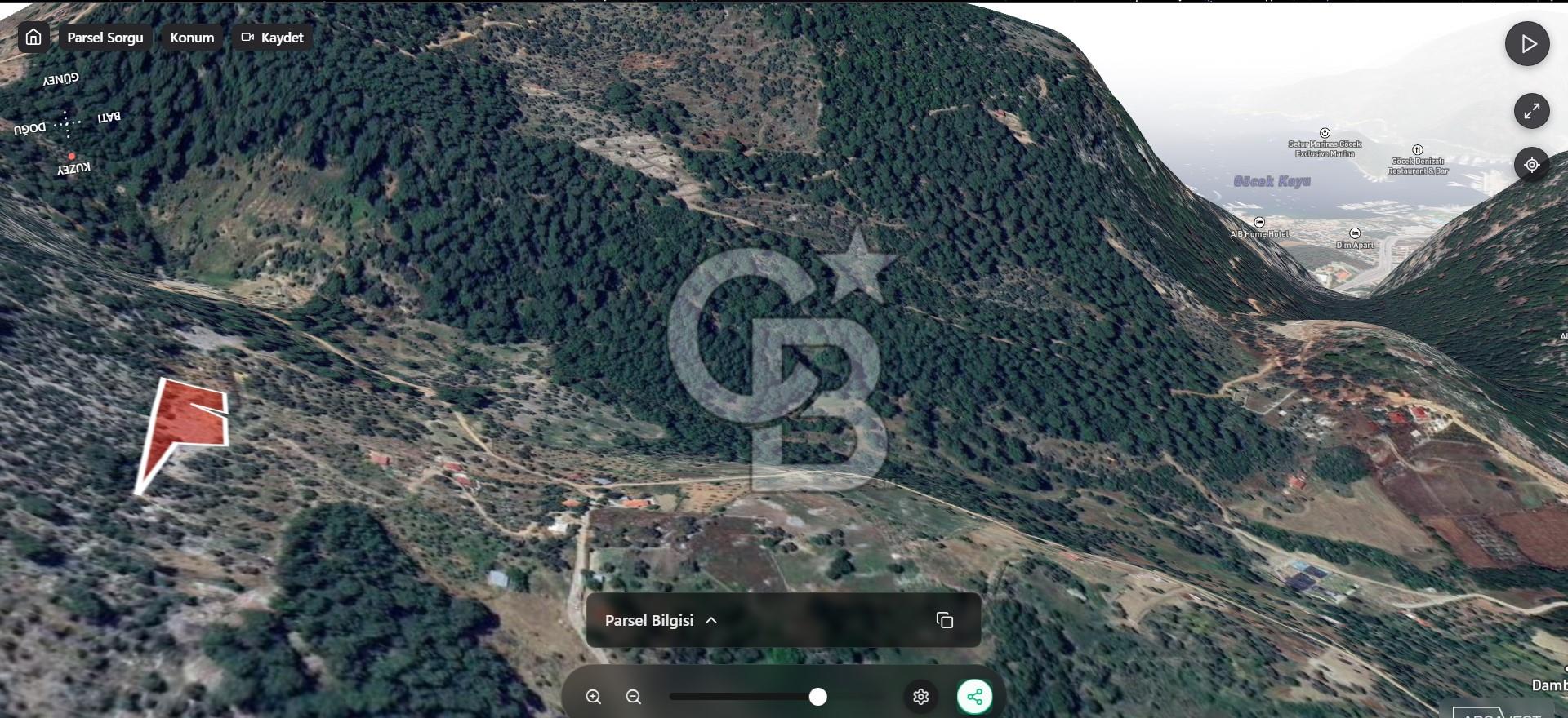 Göcek'te Satılık 10 Milyon TL'ye Doğa Manzaralı Zeytinlik