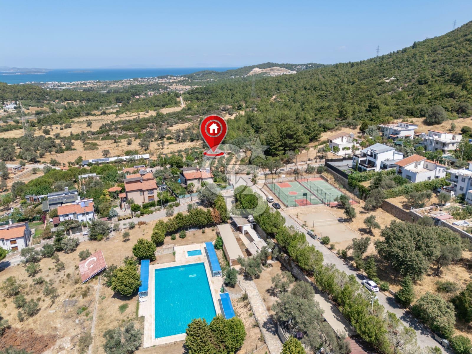 Urla Kalabak Satılık Deniz Manzaralı Projeli Bağ