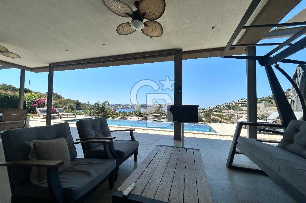 Yalıkavak SebaTaş Evler TekKat 4+1 Deniz Manzaralı Havuzlu Villa