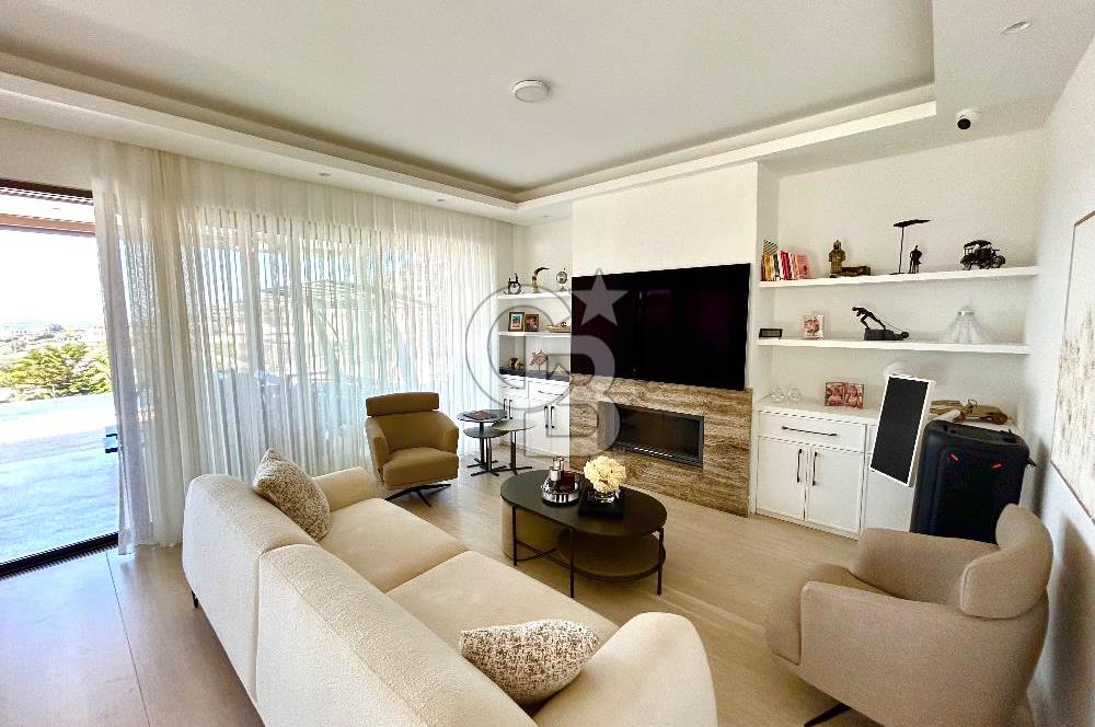 Yalıkavak SebaTaş Evler TekKat 4+1 Deniz Manzaralı Havuzlu Villa