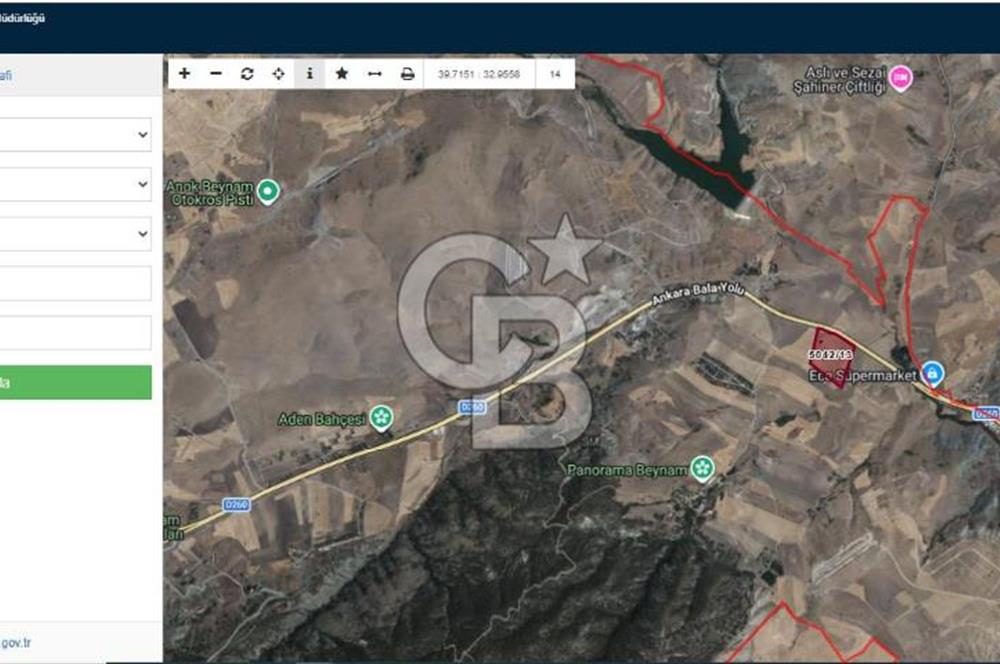 Beynam Ormanlarına Komşu Ankara Bala Yolu Üzerinde Satılık 500 m2 Hisse