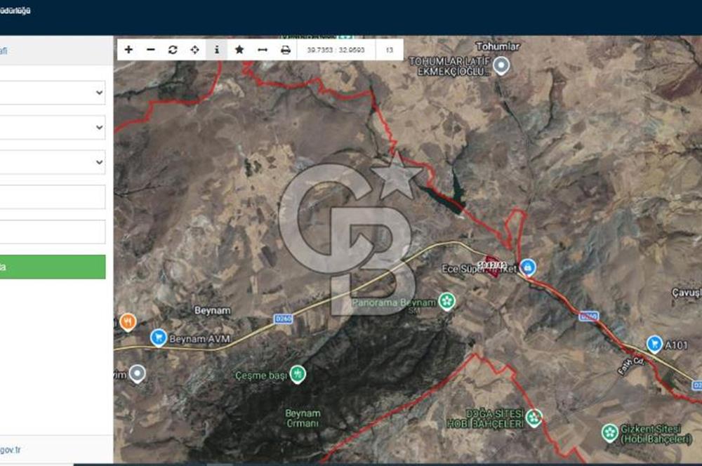 Beynam Ormanlarına Komşu Ankara Bala Yolu Üzerinde Satılık 500 m2 Hisse