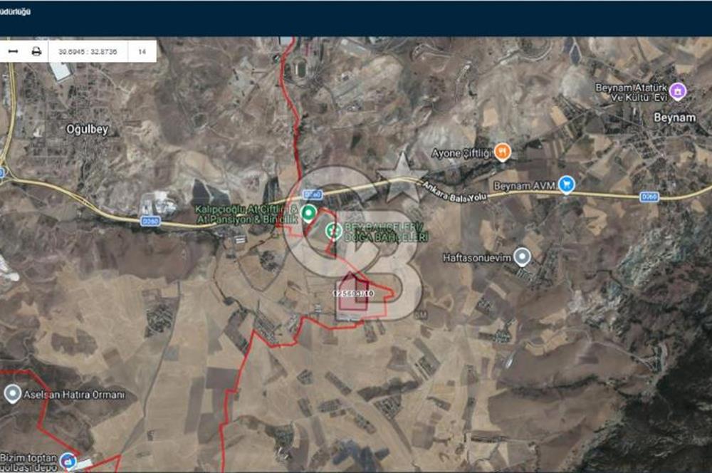 Beynam Ormanlarına Komşu 1/5000 İmar Planı İçerisinde Satılık 470 m2 Hisse