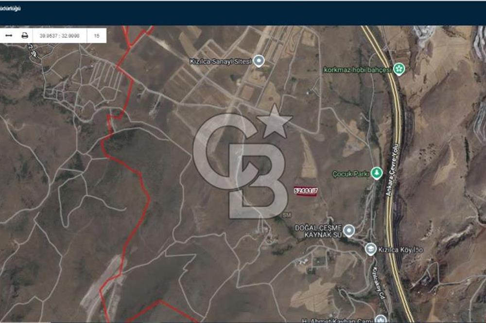 CB Referans’dan … Mamak Kızılca’da Yatırımlık 333 m2 Sanayi Tesis Alanı Arsası …